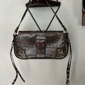 SHEIN Brown Shoulder Bag with Classic Design